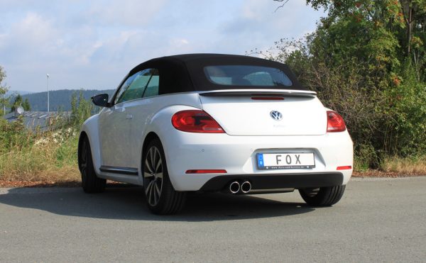 VW Beetle 1,4l - 16 (5C) Coupe & Cabrio - Starre Hinterachse Endschalldämpfer einseitig - 2x90 Typ 16 – Bild 6