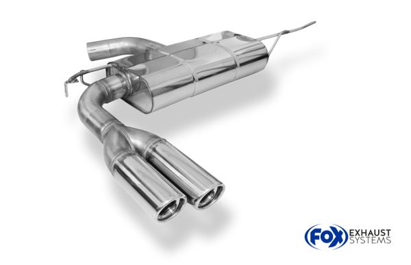 VW EOS - 1F Endschalldämpfer einseitig - 2x76 Typ 17