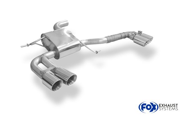 VW Tiguan II Diesel - 4motion Endschalldämpfer quer - 2x80 Typ 25 rechts/links