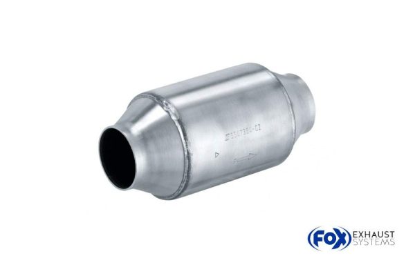 HJS-Tuning Katalysator 63,5mm, bis 240 PS, bis 2600 ccm, bis Euro 3 - Hauptkatalysator - Länge: 232mm, Durchmesser 108mm - 1,7kg