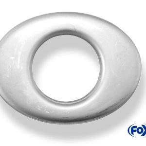 Deckel aufgestellt für Endrohr oval 115x85mm - Loch: 50mm