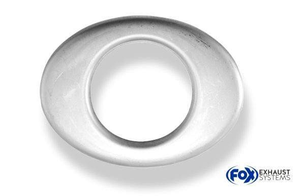 Deckel aufgestellt für Endrohr oval 115x85mm - Loch: 55mm