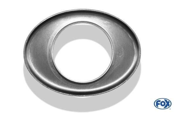 Deckel aufgestellt für Endrohr oval 115x85mm - Loch: 55mm – Bild 2