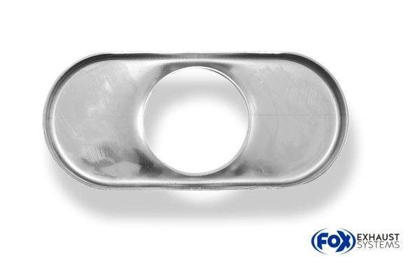 Deckel aufgestellt für Endrohr flachoval 150x70mm - Loch: 50mm – Bild 2