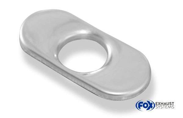 Deckel aufgestellt für Endrohr flachoval 150x70mm - Loch: 50mm – Bild 3