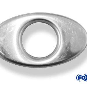 Deckel aufgestellt für Endrohr oval 160x90mm - Loch: 55mm