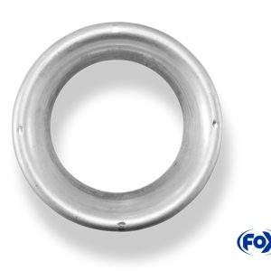 Deckel aufgestellt für Endrohr rund Ø76mm - Loch: 45mm