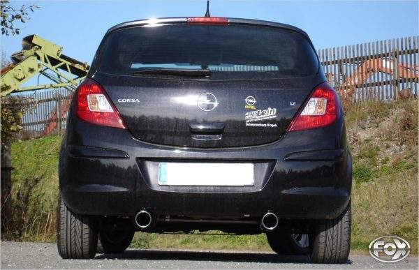Opel Corsa D Endschalldämpfer Ausgang rechts/links - 1x90 Typ 13 rechts/links – Bild 2