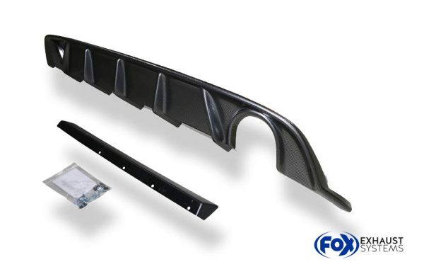 VW Golf VII Facelift Einzelradaufhängung - Einsatz carbon Endschalldämpfer rechts/links - 1x100 Typ 25 rechts/links inkl. Heckeinsatz Carbon-Look – Bild 4