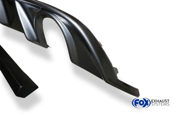 VW Golf VII Facelift Einzelradaufhängung - Einsatz carbon Endschalldämpfer rechts/links - 1x100 Typ 25 rechts/links inkl. Heckeinsatz Carbon-Look – Bild 6