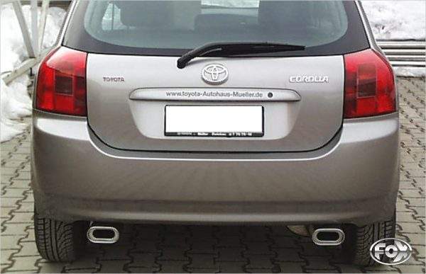 Toyota Corolla E12 - Hatchback Endschalldämpfer Ausgang rechts/links - 135x80 Typ 53 rechts/links – Bild 2
