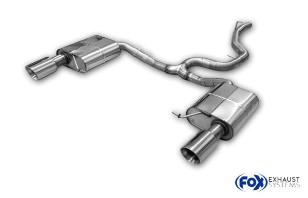VW Passat 3C 4-Motion Endschalldämpfer rechts/links und Vorschalldämpferersatzrohr - 1x100 Typ 25 rechts/links