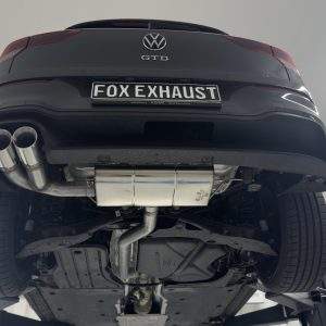 VW Golf 8 GTD Endschalldämpfer mit Verbindungsrohr - 2x90 Typ 25