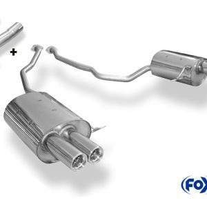 BMW X5 E53 Endschalldämpfer rechts/links inkl. Dieseladapter - 2x76 Typ 13 rechts/links