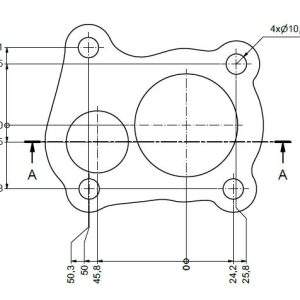 Flansch 343 - Edelstahl 10mm