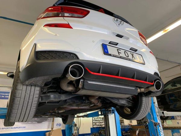 Hyundai i30N Performance + Fastback Endrohre passend auf den originalen Endschalldämpfer - 129x106 Typ 32 rechts/links – Bild 8