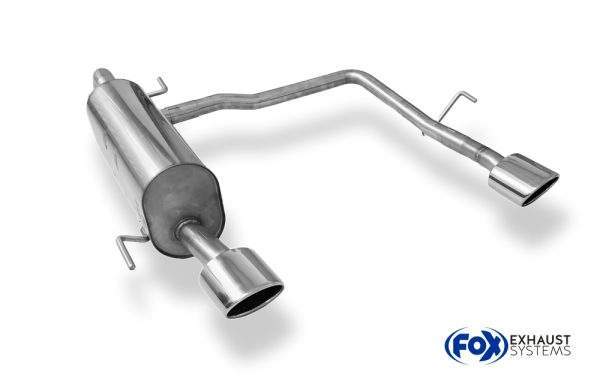 Opel Corsa D Rieger Endschalldämpfer Ausgang rechts/links - 115x85 Typ 32 rechts/links