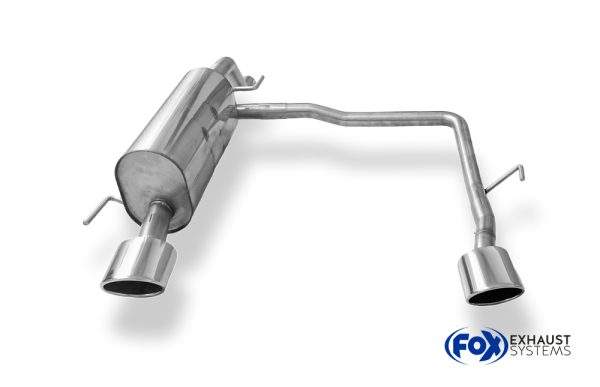 Opel Corsa D Rieger Endschalldämpfer Ausgang rechts/links - 115x85 Typ 32 rechts/links – Bild 2