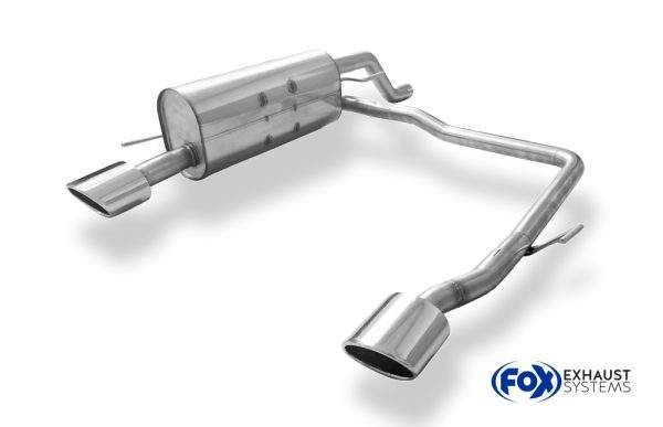 Opel Corsa D Rieger Endschalldämpfer Ausgang rechts/links - 115x85 Typ 32 rechts/links – Bild 3