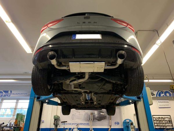 Seat Leon 5F Endschalldämpfer rechts/links - 1x100 Typ 25 rechts/links für Rieger Stoßstange (Art. Nr. 00088089) – Bild 7