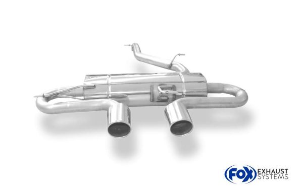 VW Golf VI R 4motion Endschalldämpfer Ausgang mittig - 2x100 Typ 16 – Bild 7