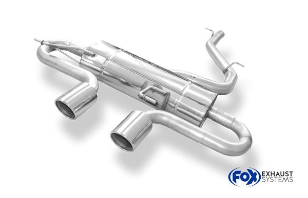 VW Golf VI R 4motion Endschalldämpfer Ausgang mittig - 2x100 Typ 16 – Bild 8