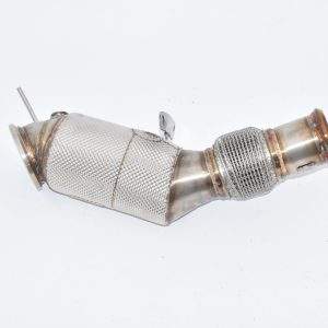 90>>>76mm Downpipe mit 200 Zellen Sport-Kat. Edelstahl