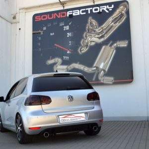 Duplex Sportendschalldämpfer VW Golf VI