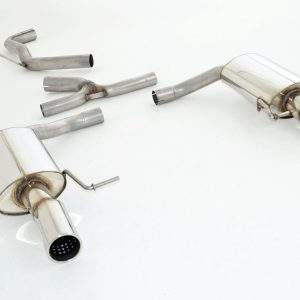 Duplex-Sportendschalldämpfer Edelstahl