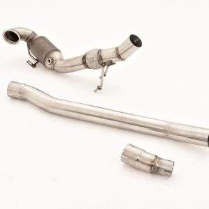 76mm Downpipe mit Sport-Kat. Edelstahl