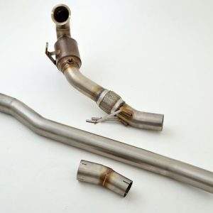 76mm Downpipe mit Sport-Kat. Edelstahl