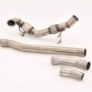 76mm Downpipe mit Sport-Kat. Edelstahl
