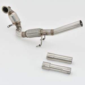 63.5mm Downpipe mit Sport-Kat. Edelstahl