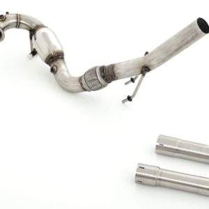 63.5mm Downpipe mit Sport-Kat. Edelstahl
