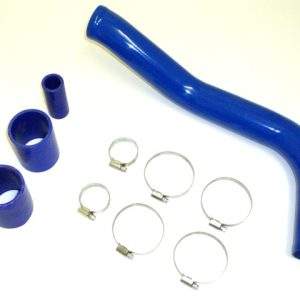 Ladedruckrohr mit Anschluss für Pop-Off blau beschichtet