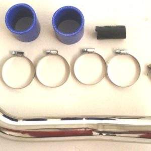 Ladedruckrohr mit Anschluss für Pop-Off Edelstahl poliert