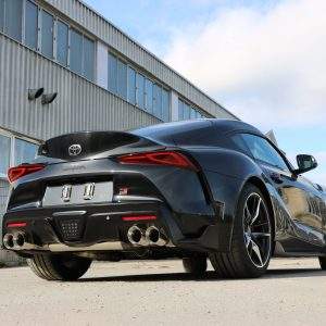 Toyota Supra JTSC Endschalldämpfer quer Ausgang rechts/links mit Abgasklappe - 2x100 Typ 25 rechts/links