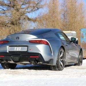 Toyota Supra JTSC Endschalldämpfer quer Ausgang rechts/links mit Abgasklappe - 1x114 Typ 25 rechts/links schwarz
