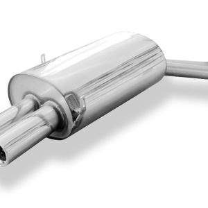 FOX Sportauspuff passend für BMW E46 320/ 323/ 325/ 328/ 330 Endschalldämpfer zweiflutig - 2x76 Typ 13