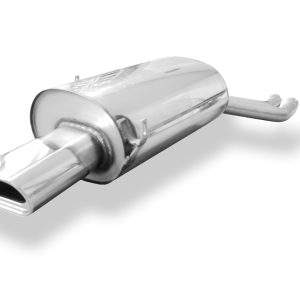 FOX Sportauspuff passend für BMW E46 320/ 323/ 325/ 328/ 330 Endschalldämpfer zweiflutig - 135x80 Typ 53
