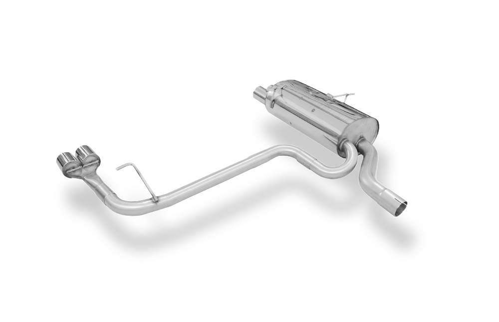 FOX Sportauspuff passend für BMW E46 320/ 323/ 328 Endschalldämpfer Ausgang rechts/links einflutig auf original MSD - 2x76 Typ 10 rechts/links – Bild 4