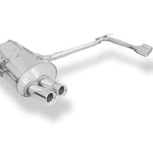 FOX Sportauspuff passend für BMW E46 320/ 323/ 328 Endschalldämpfer Ausgang rechts/links einflutig auf original MSD - 2x76 Typ 13 rechts/links