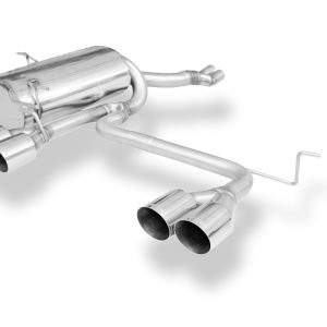 FOX Sportauspuff passend für BMW E46 320/ 323/ 325/ 328/ 330 Endschalldämpfer Ausgang zentriert - 4x90mm Typ 14 mittig