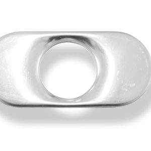 Deckel aufgestellt für Endrohr flachoval 150x70mm - Loch: 50mm