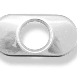 Deckel aufgestellt für Endrohr flachoval 160x80mm - Loch: 50mm