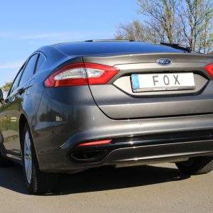 Mondeo V Schrägheck/ Turnier/ Stufenheck Endschalldämpfer quer Ausgang rechts/links - Ausgang der Endrohre in der originalen Stoßstange