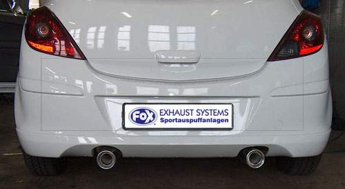 Opel Corsa D - Sportheck und OPC Line Endschalldämpfer Ausgang rechts/links - 1x90 Typ 13 rechts/links – Bild 2