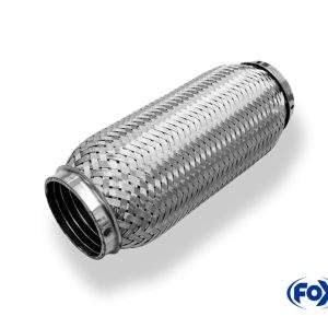 Flexibles Rohr Interlock - Ø70mm innen - Länge: 200mm Innenleben besteht aus Edelstahlwellrohr - Außenhülle ist Edelstahlgeflecht