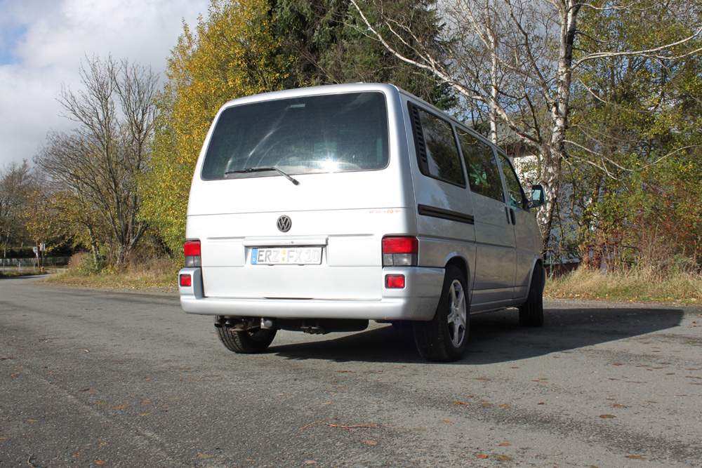 VW T4 - Frontantrieb - Bus/ Transporter/ Multivan/ Caravelle Endschalldämpfer - 2x63 Typ 28 – Bild 2