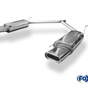 VW Bus T4 Endschalldämpfer rechts/links einflutig - 160x80 Typ 53 rechts/links
